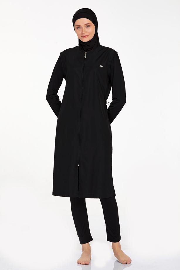 Vêtements hijab NOIR MAILLOT DE BAIN HIJAB GRANDE TAILLE T 1250-1 - TRENDTESETTÜR