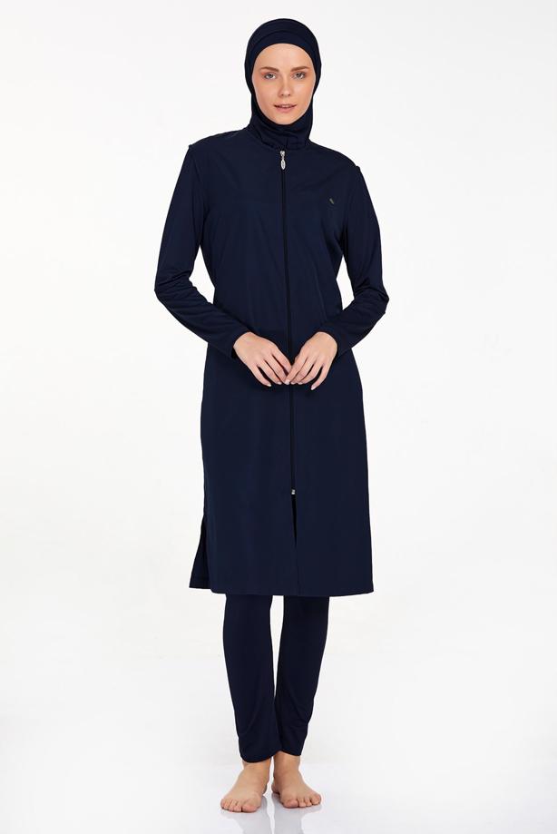 Vêtements hijab BLEU MARINE MAILLOT DE BAIN HIJAB GRANDE TAILLE T 1250-1 - TRENDTESETTÜR