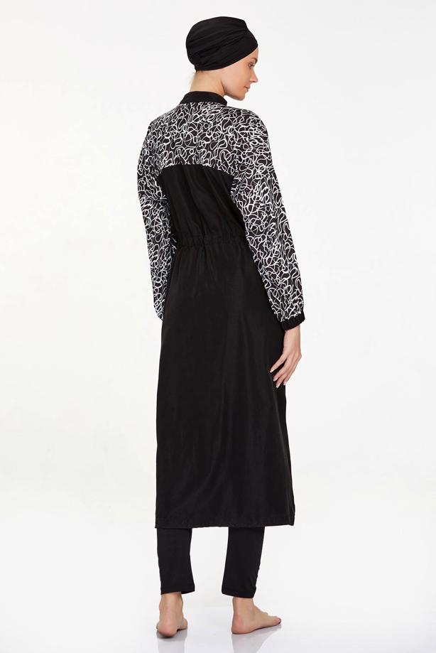 Tesettür giyim  ALVİNA DESENLİ TESETTÜR MAYO T 1412 - TRENDTESETTÜR