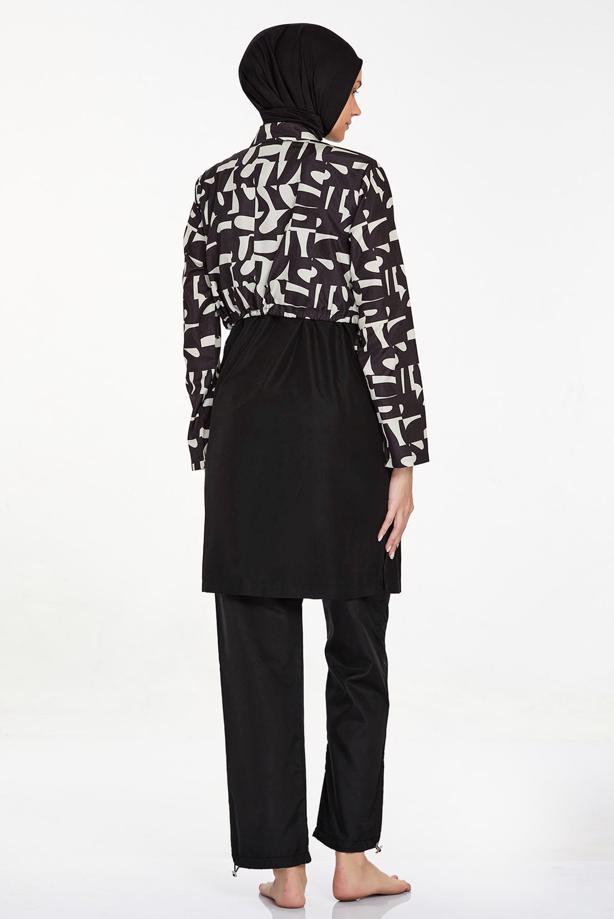 Tesettür giyim  ALVİNA DESENLİ TESETTÜR MAYO T 1423 - TRENDTESETTÜR