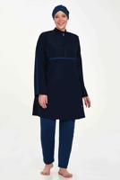 Tesettür giyim SİYAH ALVİNA BÜYÜK BEDEN TESETTÜR MAYO T 1427