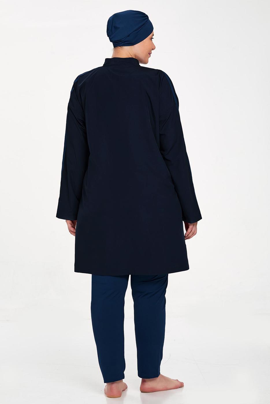 Tesettür giyim SİYAH ALVİNA BÜYÜK BEDEN TESETTÜR MAYO T 1427