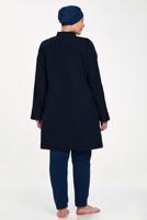 Tesettür giyim SİYAH ALVİNA BÜYÜK BEDEN TESETTÜR MAYO T 1427