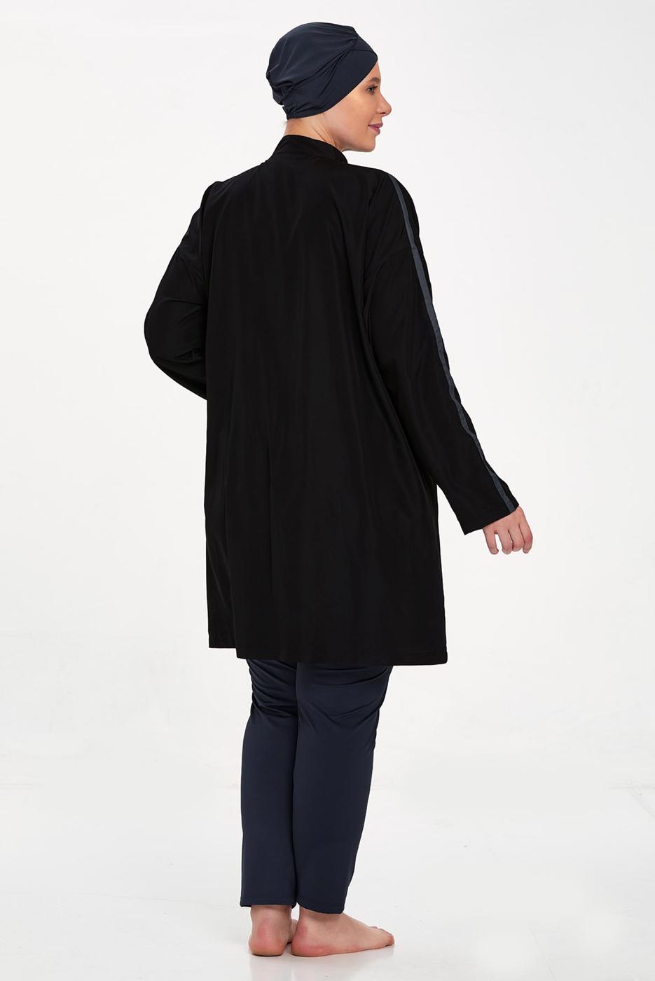 Vêtements hijab BLEU MARINE ALVINA MAILLOT DE BAIN HIJAB GRANDE TAILLE T 1427