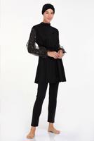 Vêtements hijab NOIR MAILLOT DE BAIN HIJAB ALVINA T 4557
