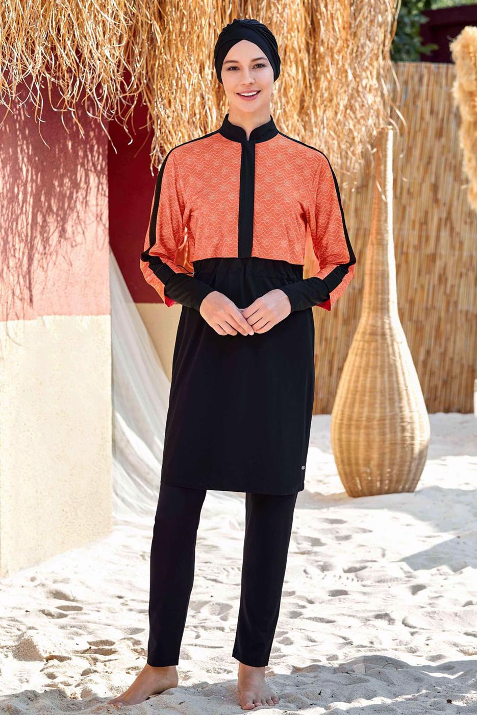 Tesettür giyim SİYAH TESETTÜR MAYO T 4573