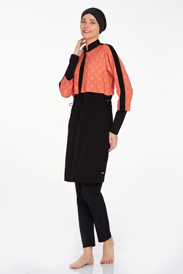 Vêtements hijab NOIR MAILLOT DE BAIN HIJAB T 4573 - TRENDTESETTÜR