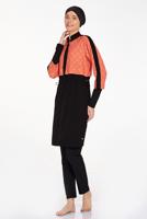 Tesettür giyim SİYAH TESETTÜR MAYO T 4573