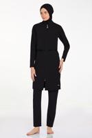 Tesettür giyim SİYAH FERMUARLI TESETTÜR MAYO T 4583