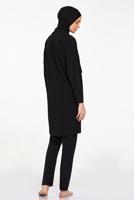 Tesettür giyim SİYAH FERMUARLI TESETTÜR MAYO T 4583