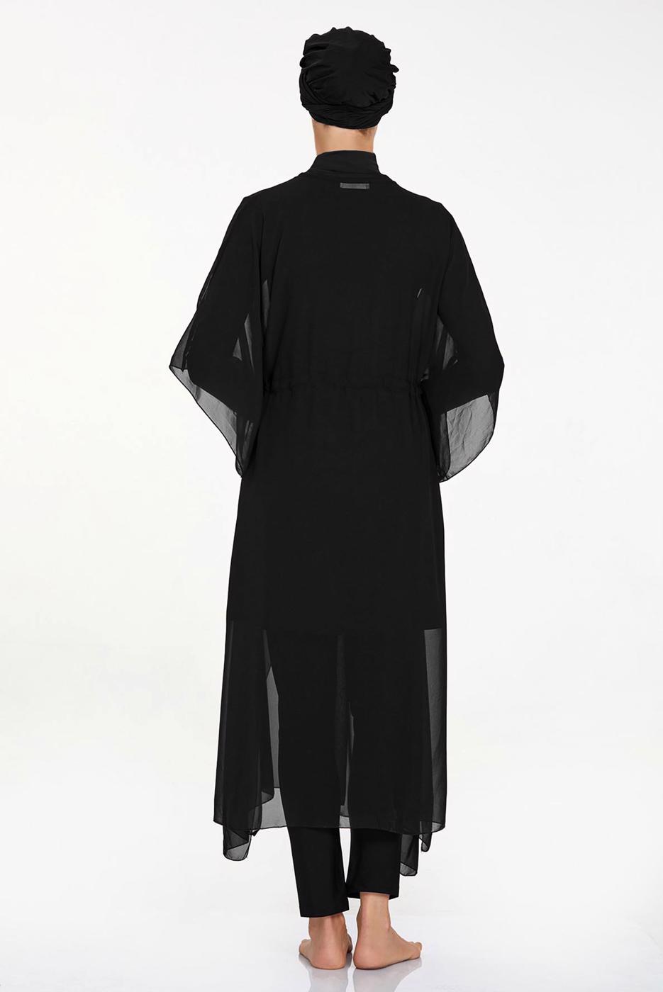 Tesettür giyim SİYAH ALVİNA TESETTÜR PAREO T 6039