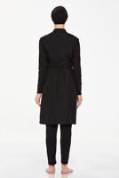 Tesettür giyim SİYAH FERMUARLI TESETTÜR MAYO T 8240