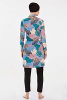 Hijab clothing BLACK PATTERNED HIJAB SWIMSUIT T 9202