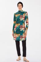 Hijab clothing BLACK PATTERNED HIJAB SWIMSUIT T 9210