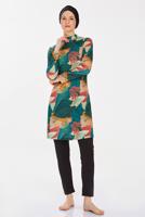 Hijab clothing BLACK PATTERNED HIJAB SWIMSUIT T 9210