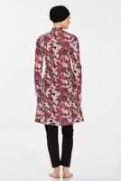 Tesettür giyim SİYAH DESENLİ TESETTÜR MAYO T 9220