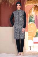 Tesettür giyim SİYAH BÜYÜK BEDEN TESETTÜR MAYO T 9270