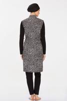 Tesettür giyim SİYAH BÜYÜK BEDEN TESETTÜR MAYO T 9270