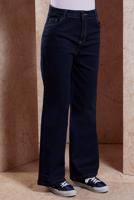 Hijab clothing NAVY BLUE WIDE LEG DENIM PANTS T 1505