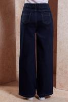 Hijab clothing NAVY BLUE WIDE LEG DENIM PANTS T 1505
