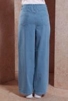 Vêtements hijab BLEU PANTALON LARGE EN JEAN T 1505