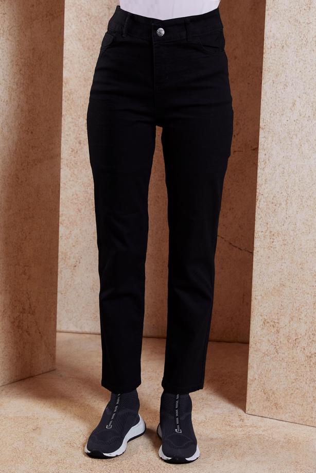 Vêtements hijab NOIR JEAN TAILLE HAUTE T ​​2505 - TRENDTESETTÜR