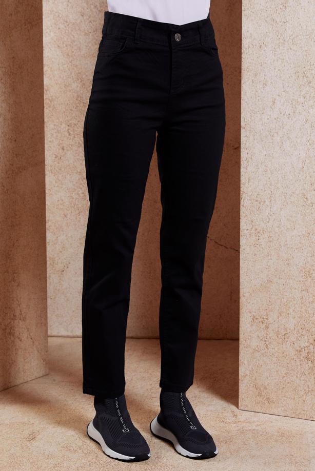 Vêtements hijab NOIR JEAN TAILLE HAUTE T ​​2505 - TRENDTESETTÜR