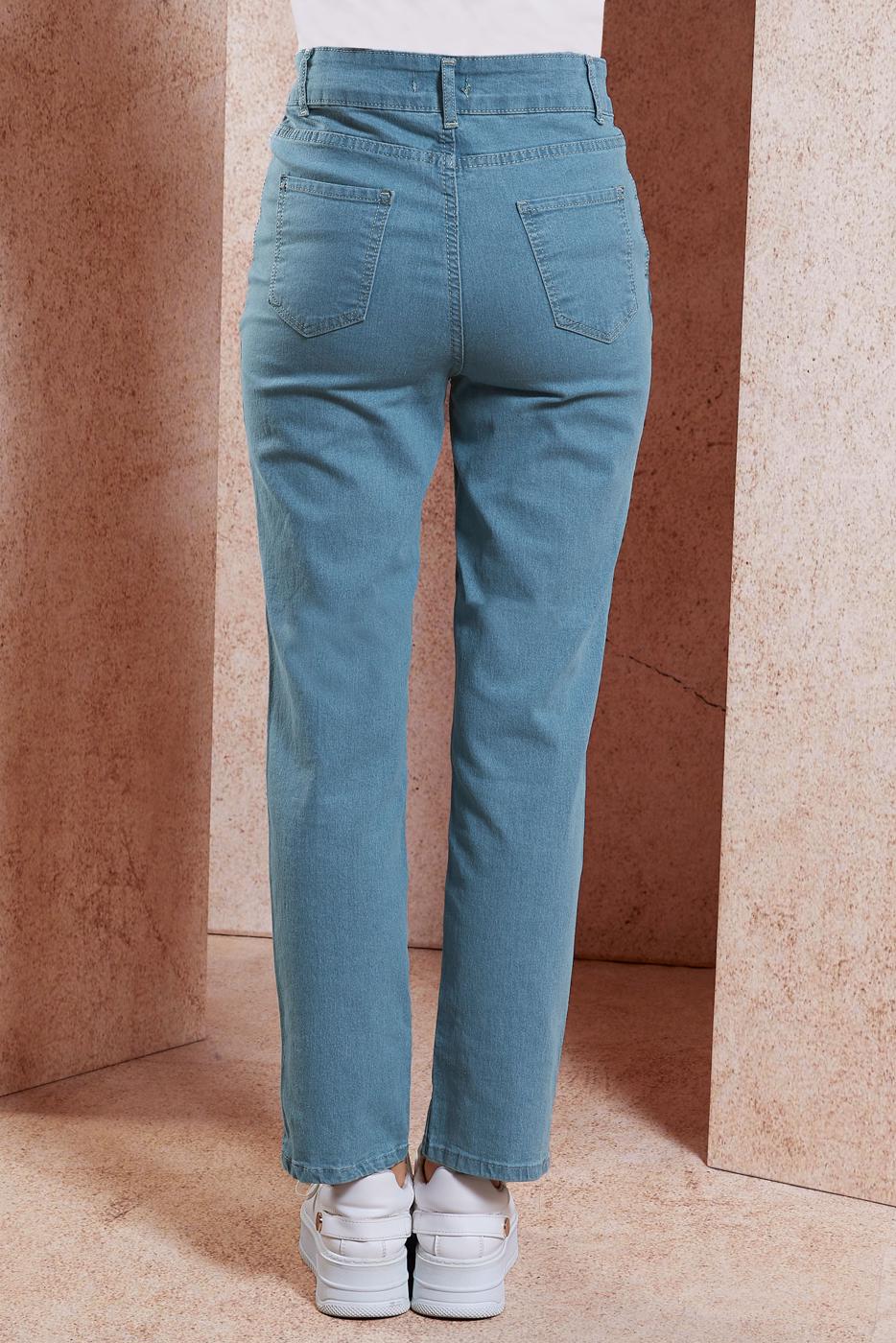 Vêtements hijab BLEU JEAN TAILLE HAUTE T ​​2505