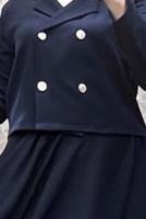 Tesettür giyim LACİVERT CEKETLİ ETEKLİ TAKIM T 7806