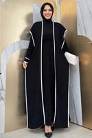 Vêtements hijab NOIR COSTUME AVEC GILET T 5848