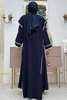 Vêtements hijab BLEU MARINE COSTUME AVEC GILET T 5848