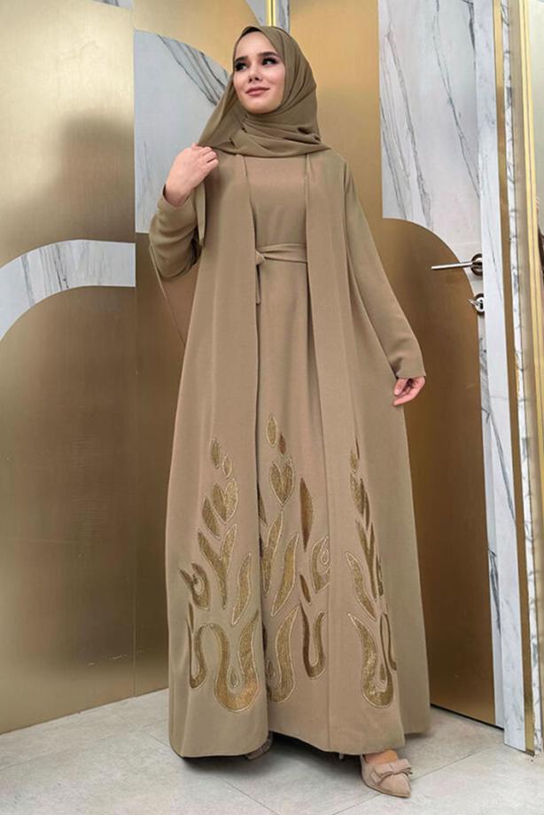 Vêtements hijab VISON COSTUME ROBE CEINTURE T 5948 - TRENDTESETTÜR