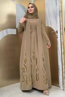 Vêtements hijab VISON COSTUME ROBE CEINTURE T 5948