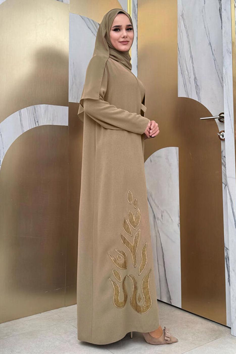 Vêtements hijab VISON COSTUME ROBE CEINTURE T 5948