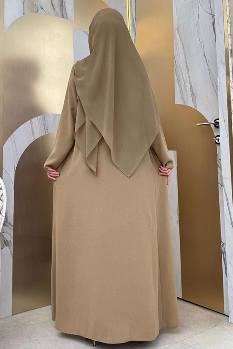 Vêtements hijab VISON COSTUME ROBE CEINTURE T 5948