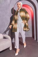 Tesettür giyim KAHVE RENK GEÇİŞLİ GÖMLEK TUNİK T 0514