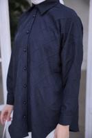 Tesettür giyim SİYAH GÖMLEK TUNİK T 2093