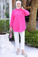Tesettür giyim FUŞYA GÖMLEK TUNİK T 2093
