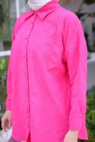 Tesettür giyim FUŞYA GÖMLEK TUNİK T 2093