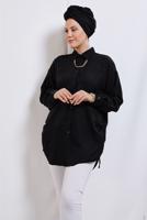 Hijab clothing BLACK SHIRT TUNIC T 2811