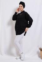 Hijab clothing BLACK SHIRT TUNIC T 2811