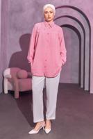 Vêtements hijab ROSE TUNIQUE CHEMISE PERLÉE T 3314