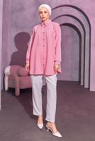 Vêtements hijab ROSE TUNIQUE CHEMISE PERLÉE T 3314