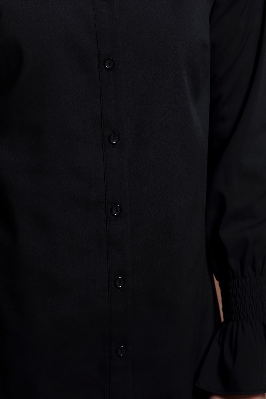 Vêtements hijab NOIR CHEMISE TUNIQUE T 3447