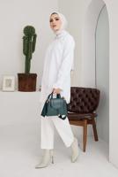 Hijab clothing WHITE SHIRT TUNIC T 3447