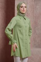 Hijab clothing GREEN SHIRT TUNIC T 3447