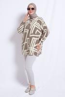 Vêtements hijab VISON TUNIQUE EN COTON À MOTIFS T 3610