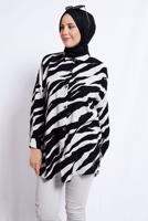 Tesettür giyim SİYAH PAMUKLU TESETTÜR TUNİK T 4272