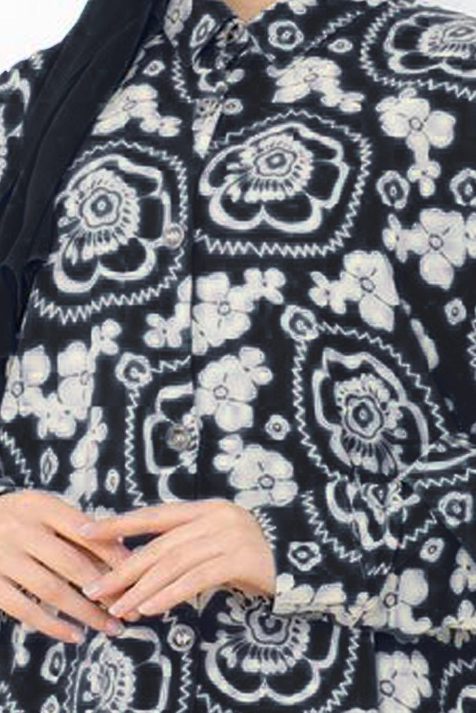 Tesettür giyim SİYAH PAMUKLU TESETTÜR TUNİK T 4622