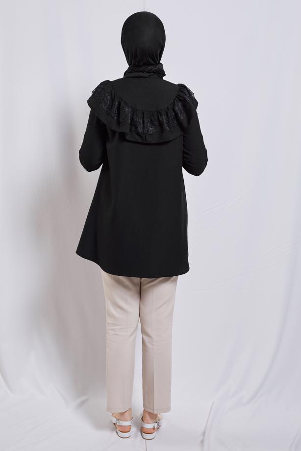 Tesettür giyim  FIRFIR DETAYLI TUNİK T 5347 - TRENDTESETTÜR